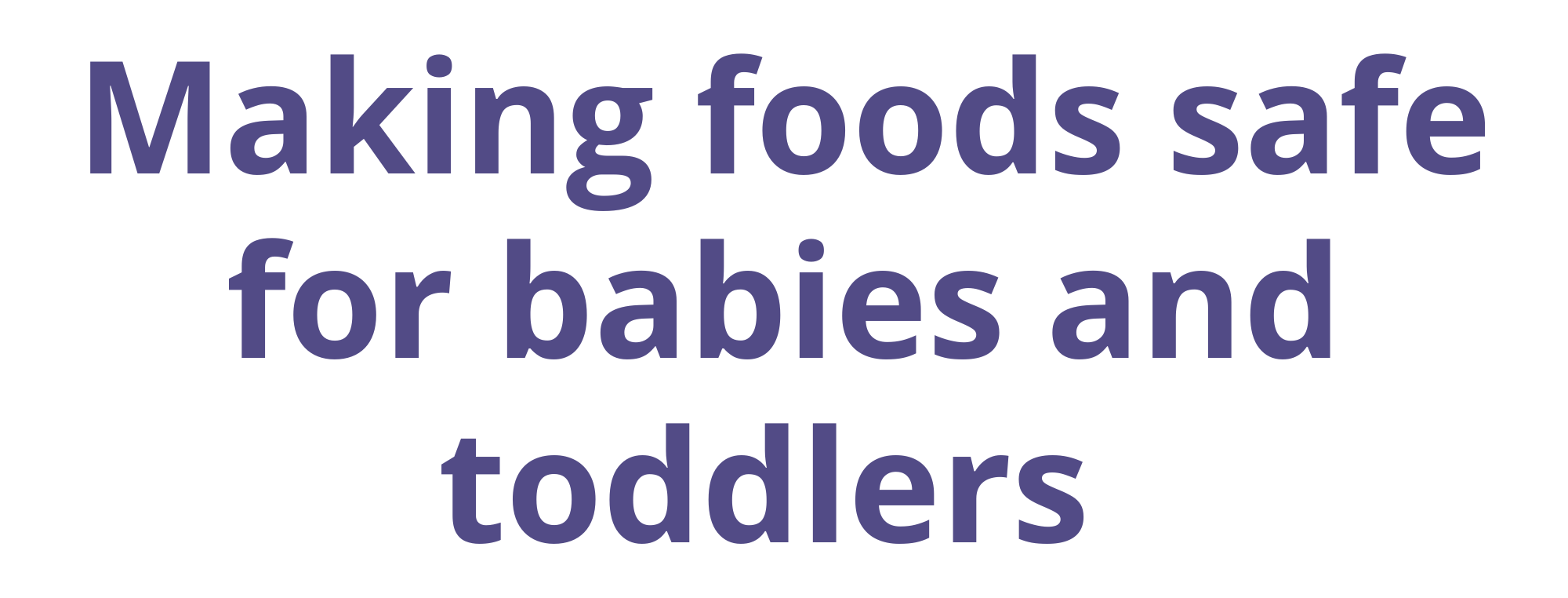 Making foods safe title