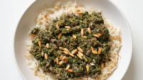 Spinach and rice